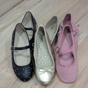 Cat & Jack Kids' Dress Shoes - Black, Gold, and Pink